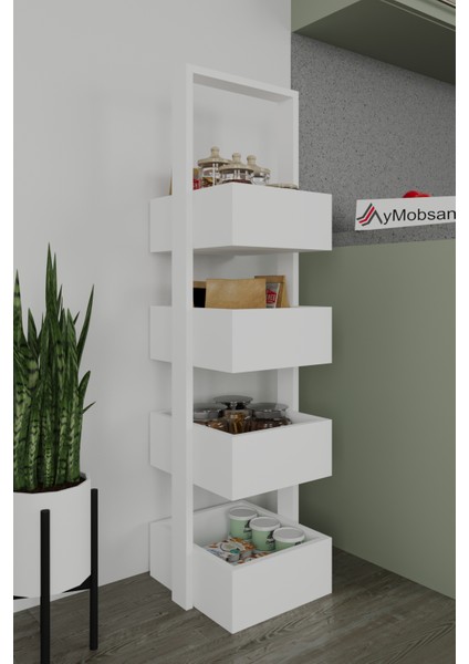 Multi 4 Katlı Mutfak Sepeti, Çok Amaçlı Mutfak Rafı, 4 Raflı, 120 cm fiyatları