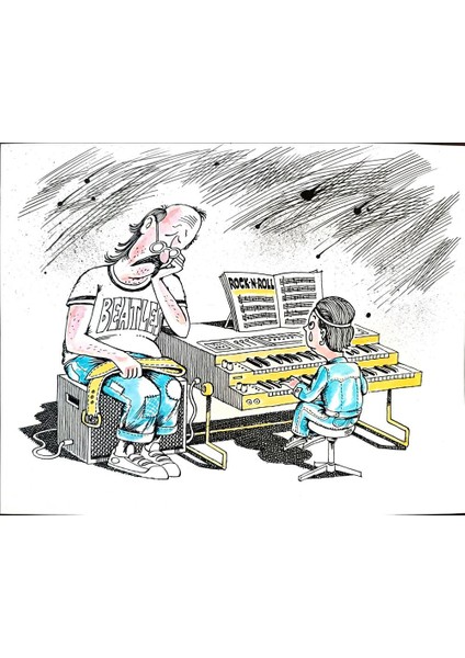 Vborevich Borovski Vladimir 29X21CM Orijinal Karikatür Tablo modelleri