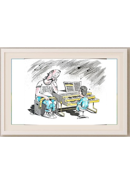 Vborevich Borovski Vladimir 29X21CM Orijinal Karikatür Tablo fırsatları