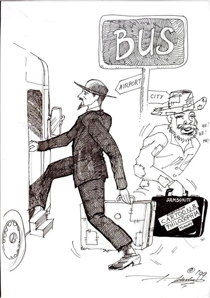 Julije Jelaska 29X21CM Orijinal Karikatür Tablo modelleri