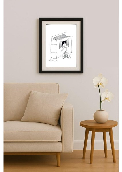 Gheorghita Ghinea Uriasu 21X15CM Orijinal Karikatür Tablo fiyatları