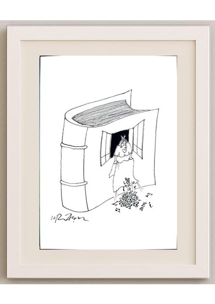 Gheorghita Ghinea Uriasu 21X15CM Orijinal Karikatür Tablo fırsatları