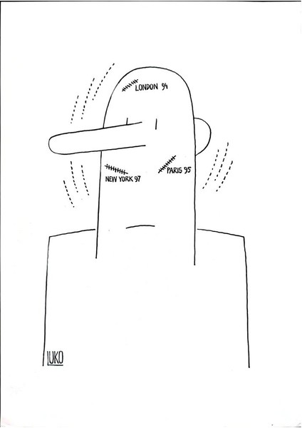 Peter Luko 29X21CM Orijinal Karikatür Tablo modelleri