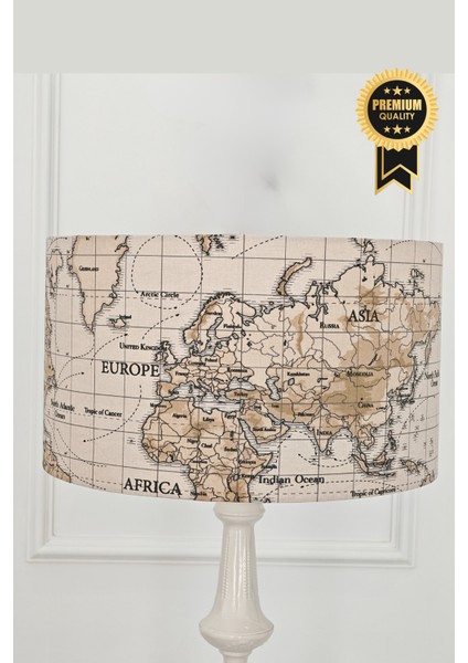 Dünya Desen Bej Metal Lambader modelleri