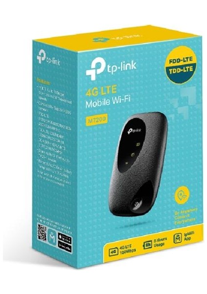 Tp-Lınk M7200 300MBPS 4g Lte Mobıl Kablosuz Router