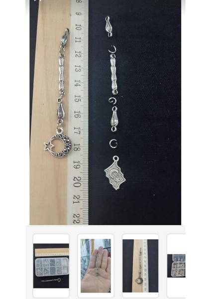 Tesbih Püskülü Yapımı Için Metal Malzeme Seti 25 Adet Püskül Yapabilirsiniz fiyatları