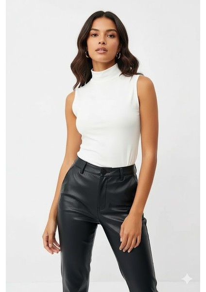 Sıfır Kollu 4'lü Kadın Balıkçı Yaka Badi