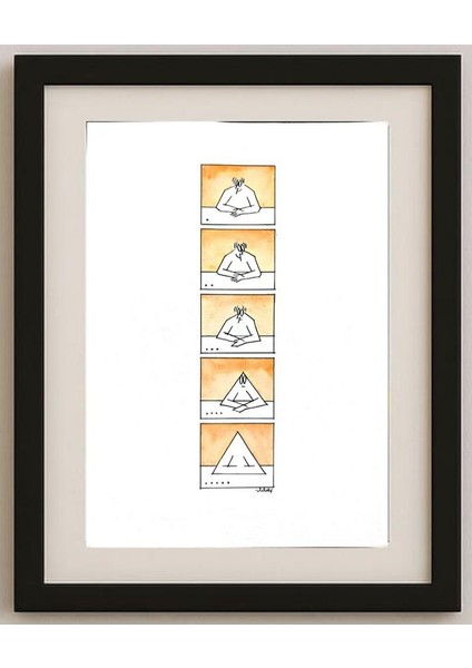 Vladimiras Beresniovas 29X21CM Orijinal Karikatür Tablo