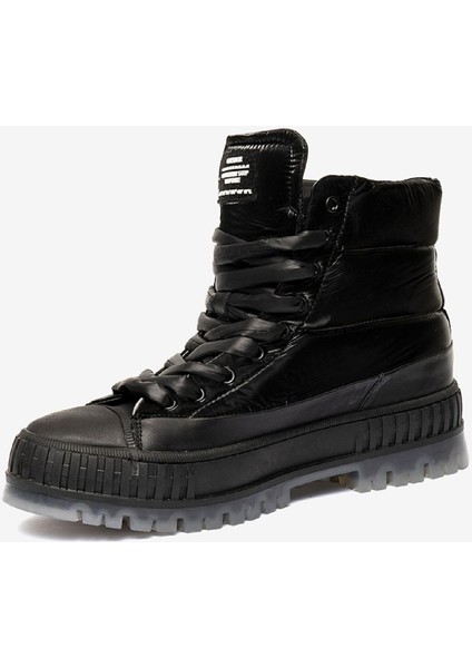 Kadın Siyah Hakiki Deri Sneaker Bot 3K2SB33010