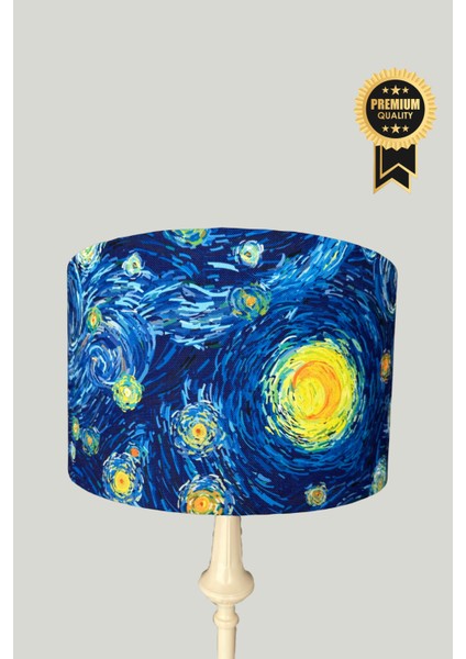 Gece Yıldızı Van Goh Bej Metal Lambader modelleri