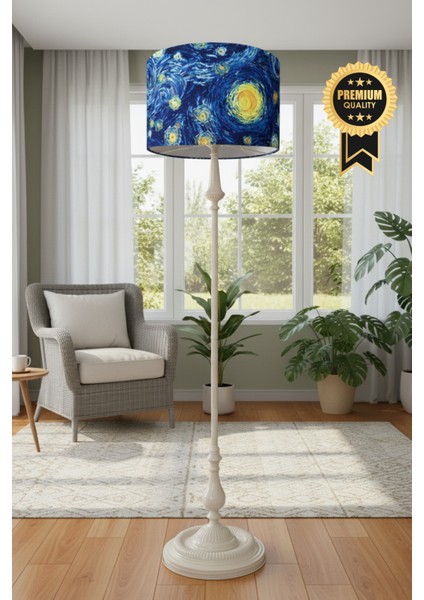 Gece Yıldızı Van Goh Bej Metal Lambader indirimleri