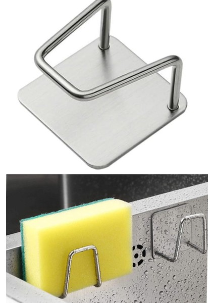 Paslanmaz Çelik Mutfak Lavabo Drenaj Rafı Sudayanıklı Sünger Sabun Için Kendinden Yapışkanlı fiyatları