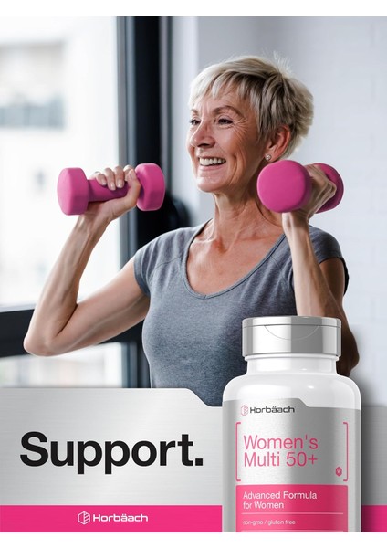 Horbäach Women's Multivitamin Advanced Vitamin Formul 50 Plus 60 Tablet - Bayanlara Özel