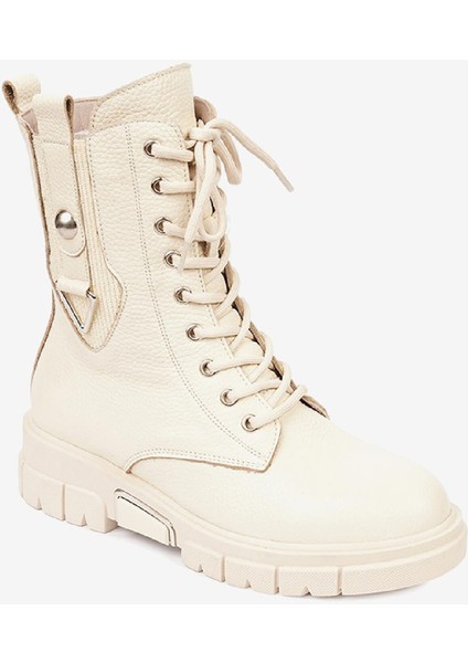 Kadın Bej Hakiki Deri Chelsea Bot 4K2WB72057