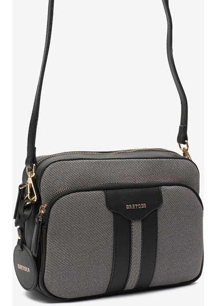 Kadın Siyah Gri Çapraz Çanta 5Y2CN69711