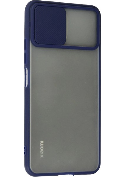 Xiaomi Mi 11 Lite Kılıf Palm Buzlu Kamera Sürgülü Silikon - Lacivert (K95) modelleri