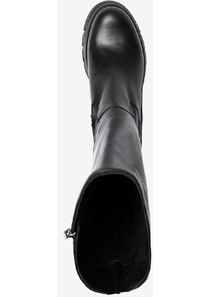 Kadın Siyah Hakiki Deri Termo Taban Çizme 3K2UC32963