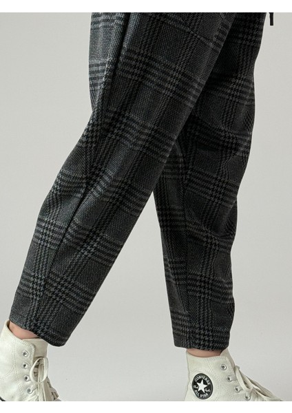 Ön Cep Detaylı Ekose Kadın Pantolon COC1010 indirimleri