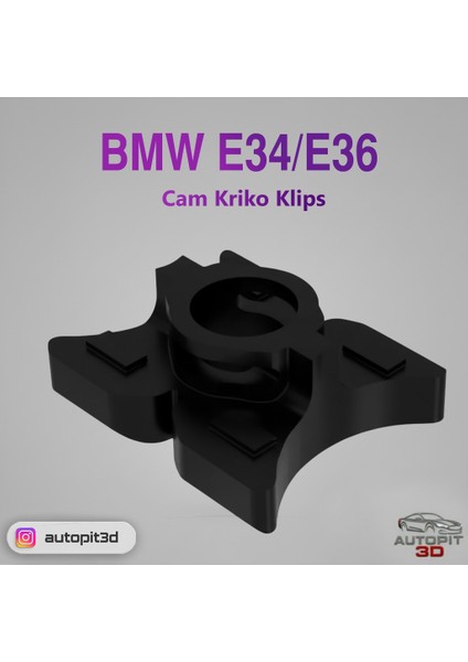 Bmw E34/E36 Uyumlu Cam Kriko Klipsi