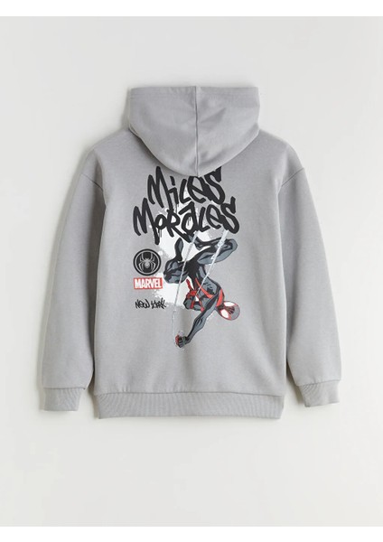 Lcw Kids Gri Kapüşonlu Spider-Man Baskılı Erkek Çocuk Eşofman Takım modelleri