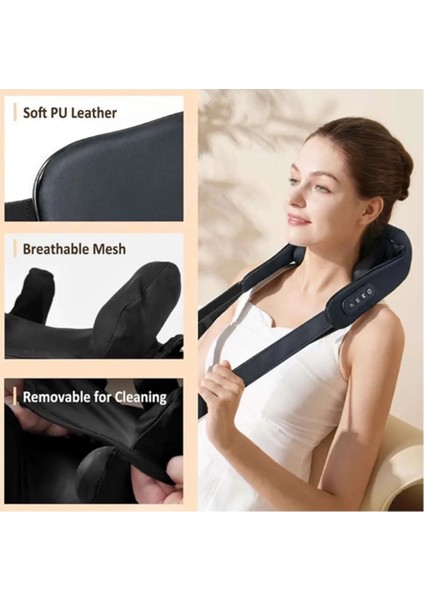 Buğz Şarjlı Ovmalı Isıtmalı Masaj Aleti Insan Eli Yoğurma Hissi Yeni Model modelleri