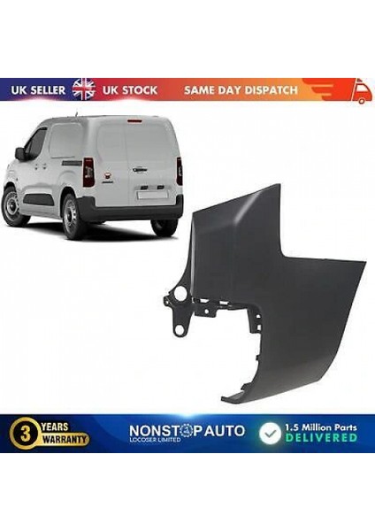 Partner - Berlingo - Rifter - Cmbo 2019- - Doblo 2023- Arka Tampon Uzun Tek Kapı Sol Oem No (9816806480)