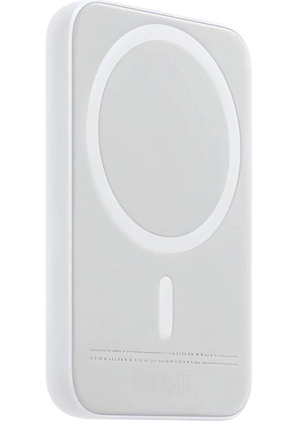 Buğz iPhone 15 / 16 / 17 Uyumlu Magsafe Kablosuz Powerbank 5000 Mah | Wireless Taşınabilir Batarya Şarj Aleti