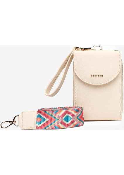 Kadın Ekru Çapraz Çanta 5Y2CN69561