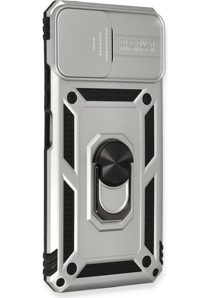 Xiaomi Mi 11 Lite Kılıf Pars Lens Yüzüklü Silikon - Gümüş (K95) fiyatları