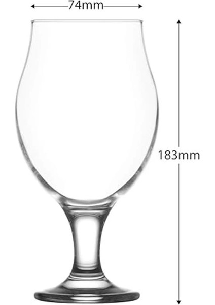 Angelina 6'lı Kokteyl-Bira Bardağı