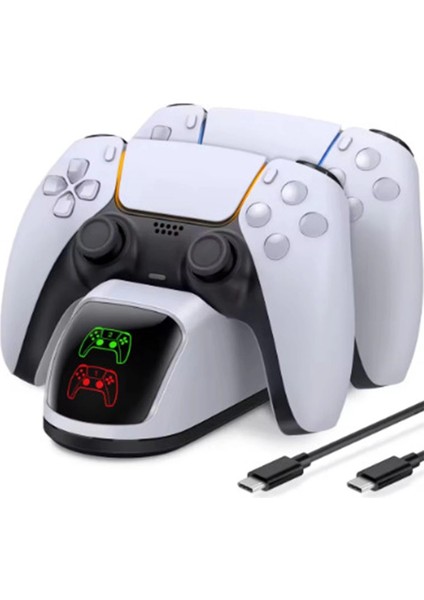 Buğz Ps5 Dualsense Şarj Istasyonu Playstation 5 Uyumlu Charging Station