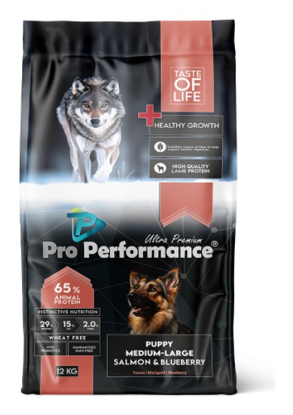 Pro Perf.puppy Dog M&l Salmon & Blueberry 12 Kg.