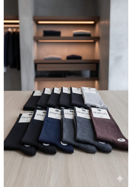 Pamuk Erkek Soket Çorabı; Dikişsiz; Mevsimlik ; 41-45 Numara; Asorti 12'li Kutu fiyatları