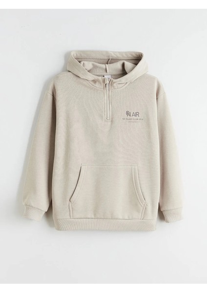 Lcw Kids Bej Kapüşonlu Erkek Çocuk Eşofman Takım modelleri