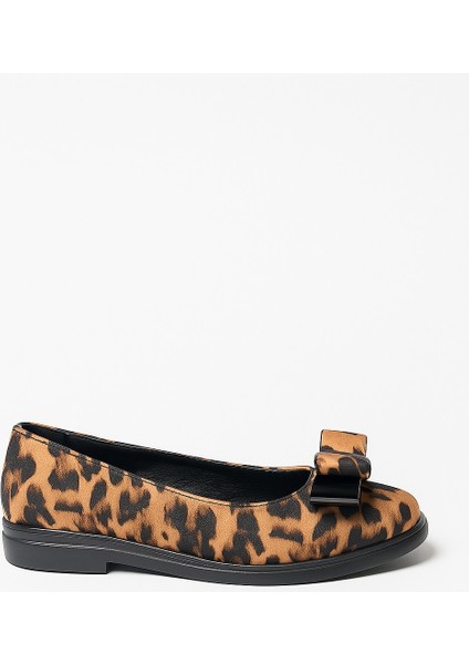 Leopar Fiyonklu Hakiki Deri Ortopedik Termo Kaymaz Taban Kız Çocuk Babet Ayakkabı modelleri