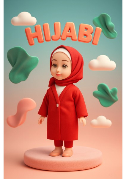 Tesettür Giyen Tesettürlü Kapalı Edep Bebek Maneviyat Inanç Geliştirici Ilahi Söyleyen Konuşan