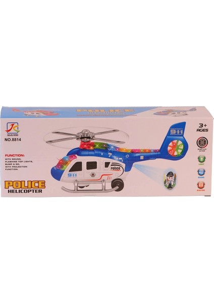 8814 Sesli Işıklı Çarp Dön Helikopter 48