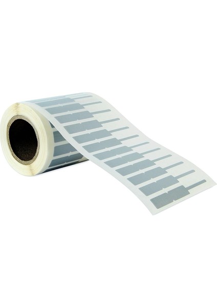 Boş Yapışkanlı Kuyumcu Yüzük Etiketi Gümüş Renk P.p. Opak 72MM x 10MM