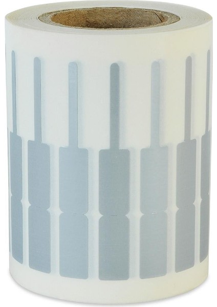 Boş Yapışkanlı Kuyumcu Yüzük Etiketi Gümüş Renk P.p. Opak 72MM x 10MM modelleri