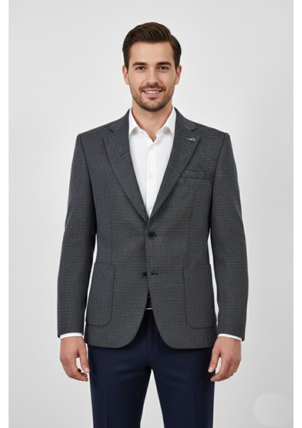 Erkek Tek Spor Ceket Çift Yırtmaçlı BGL-ST03983