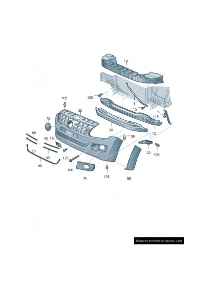 Amarok Ön Tampon Nikeleajı 2010- Oem No (2H78533472ZZ)