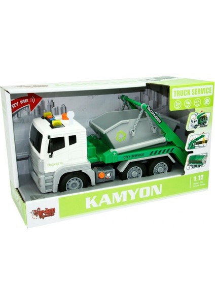 WY821A WY840A 1 12 Sürtmeli Sesli Işıklı Servis Kamyonu fırsatları