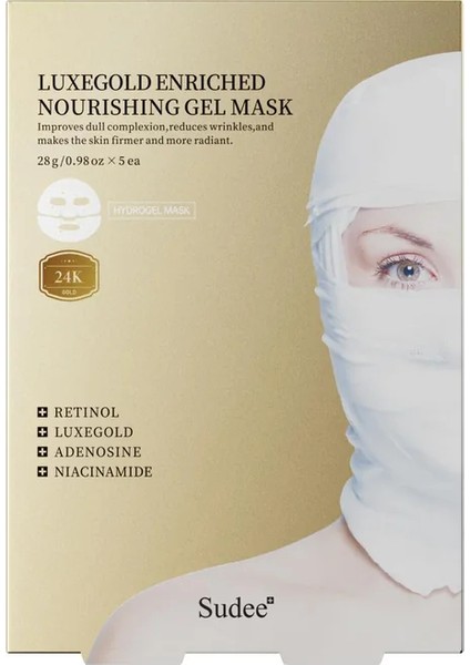 Luxegold Kırışıklıkları Azaltan Jel Maskesi 5ADET
