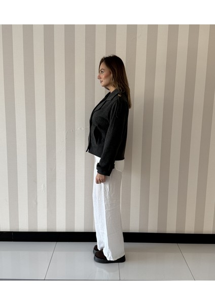 Isa Oversize Kaşe Kruvaze Kaban Ceket Kadın Mont fırsatları