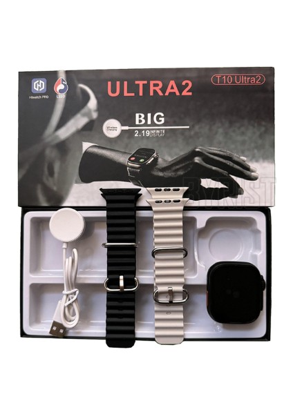 T10 Ultra 2 49MM 2.0" Hd Ekran Sanal Asistan/bt Çağrı/wireless Şarj Çift Kordonlu Akıllı Saat fiyatları