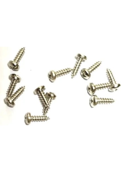 Buğz Klips, Menteşe, Ayak, Ysb Sac Vidası - 2,9x9,5mm Nikel, 1000 Adet