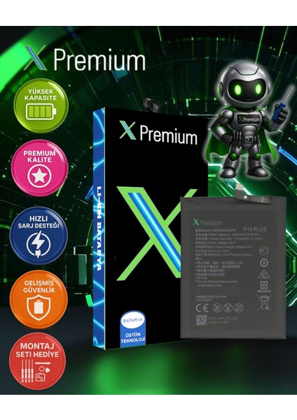 Xpremium Huawei Mate 20 Lıte Uyumlu Batarya Pil Süper Yüksek Kalite 3650/3750 Mah HB386589ECW
