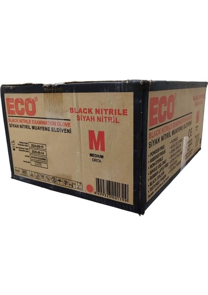 Nitril Eldiven Siyah 20 Paket/koli