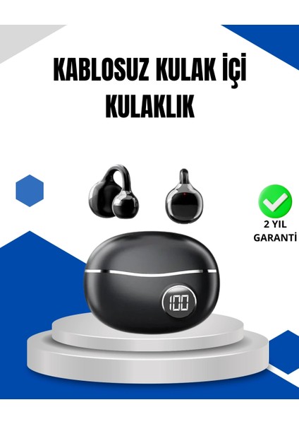 Buğz Bluetooth 5.4 Kablosuz Kulaklık – Açık Kulak Güvenli Tasarım ve Hızlı Şarj Özelliği