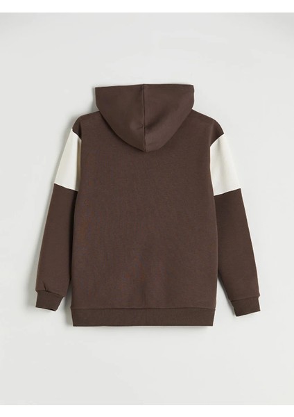 Lcw Kids Kahverengi Kapüşonlu Erkek Çocuk Eşofman Takım modelleri